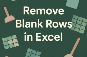 featured image - how to remove blank rows in excel