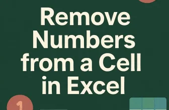 featured image - how to remove numbers from a cell in excel