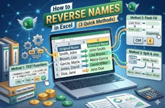 featured image - how to reverse names in excel
