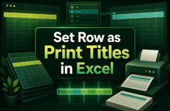 featured image - how to set a row as print titles in excel