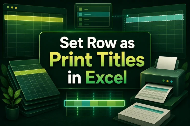 featured image - how to set a row as print titles in excel