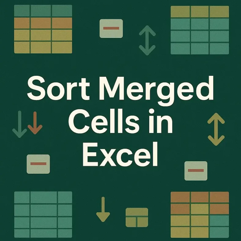 featured image - how to sort merged cells in excel