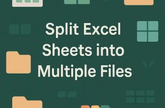 featured image - how to split excel sheet into multiple files