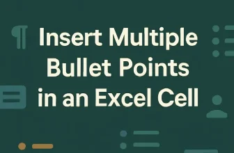 featured image - multiple bullet points in excel cell
