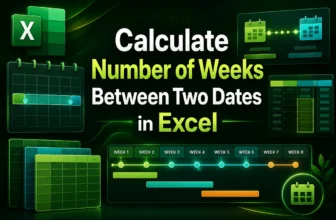 featured image - number of weeks between two dates excel
