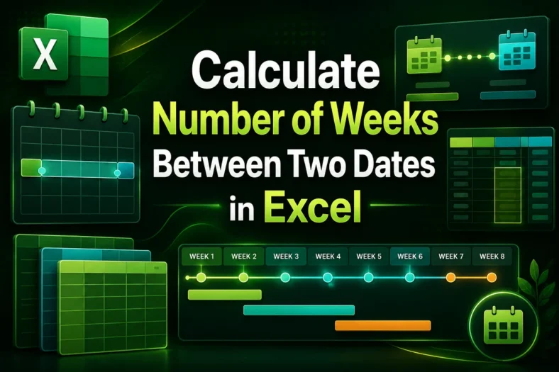featured image - number of weeks between two dates excel