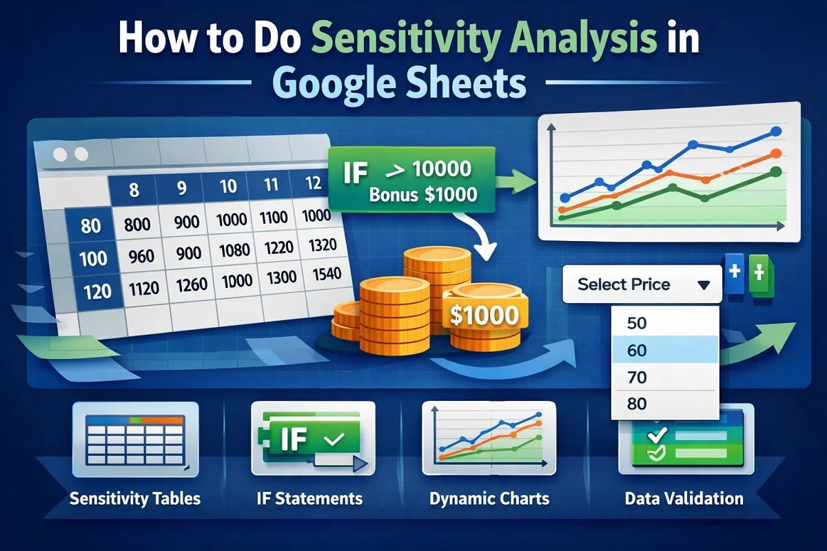 How to Do Sensitivity Analysis in Google Sheets - Excel Insider