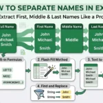 featured image - separate first middle last name using excel formula