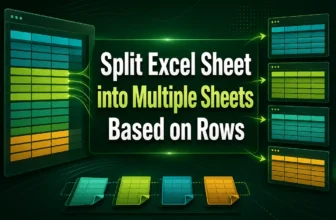 featured image - split excel sheet into multiple sheets based on rows