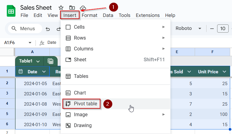 Build a Basic Pivot Table to Summarize Sales Data