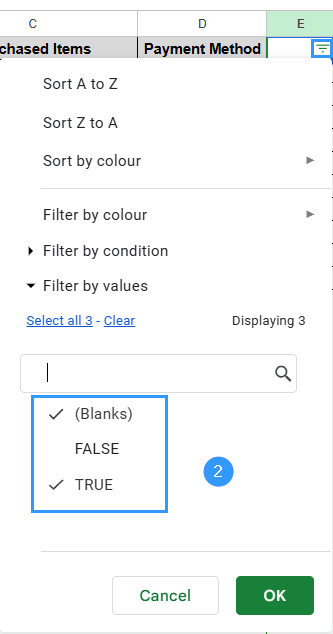 Using Filter and COUNTIF to Identify Duplicates
