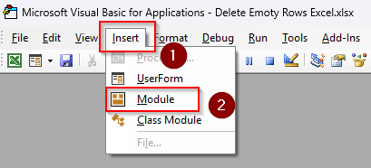 Applying a VBA Macro