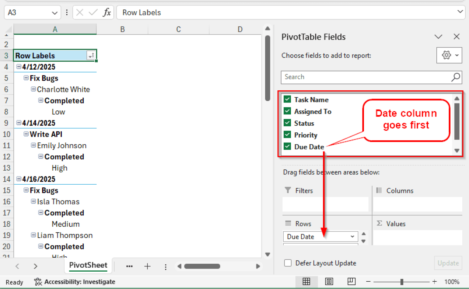 How to Sort Dates in a Pivot Table (with Simple & Detailed Steps ...