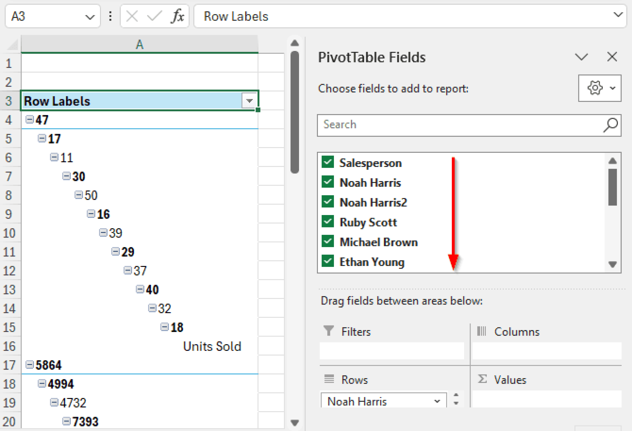 Transfer Pivot Table Row Labels in Separate Columns in Excel - Excel ...