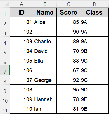 Use CountA with a Specific Data to Count Matching Rows in Excel VBA