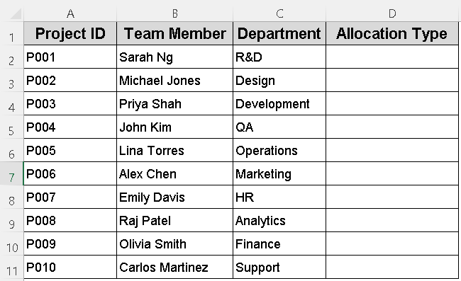 Insert a Radio Button in Excel