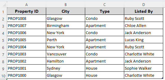 Custom VBA Macro to Flip Table Data by Columns and Rows