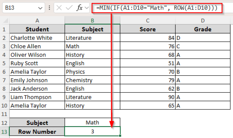 How to Return Row Number of Match in Excel (8 Suitable Ways) - Excel ...
