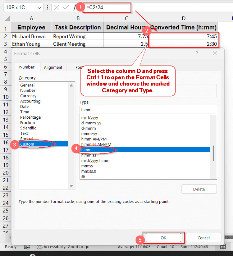 How to Convert Decimal Time to Hours and Minutes in Excel - Excel Insider