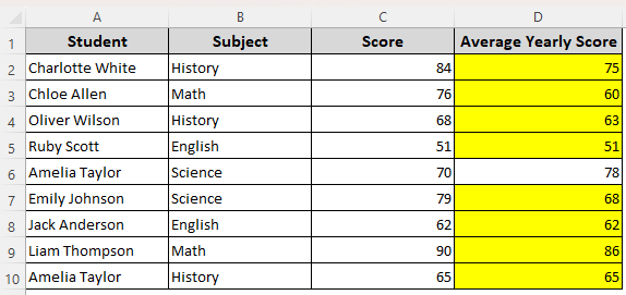 Applying the Less Than and Greater Than Operators Based on Another Cell Range