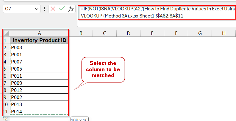 Duplicate Identification Across Different Excel Files Using VLOOKUP