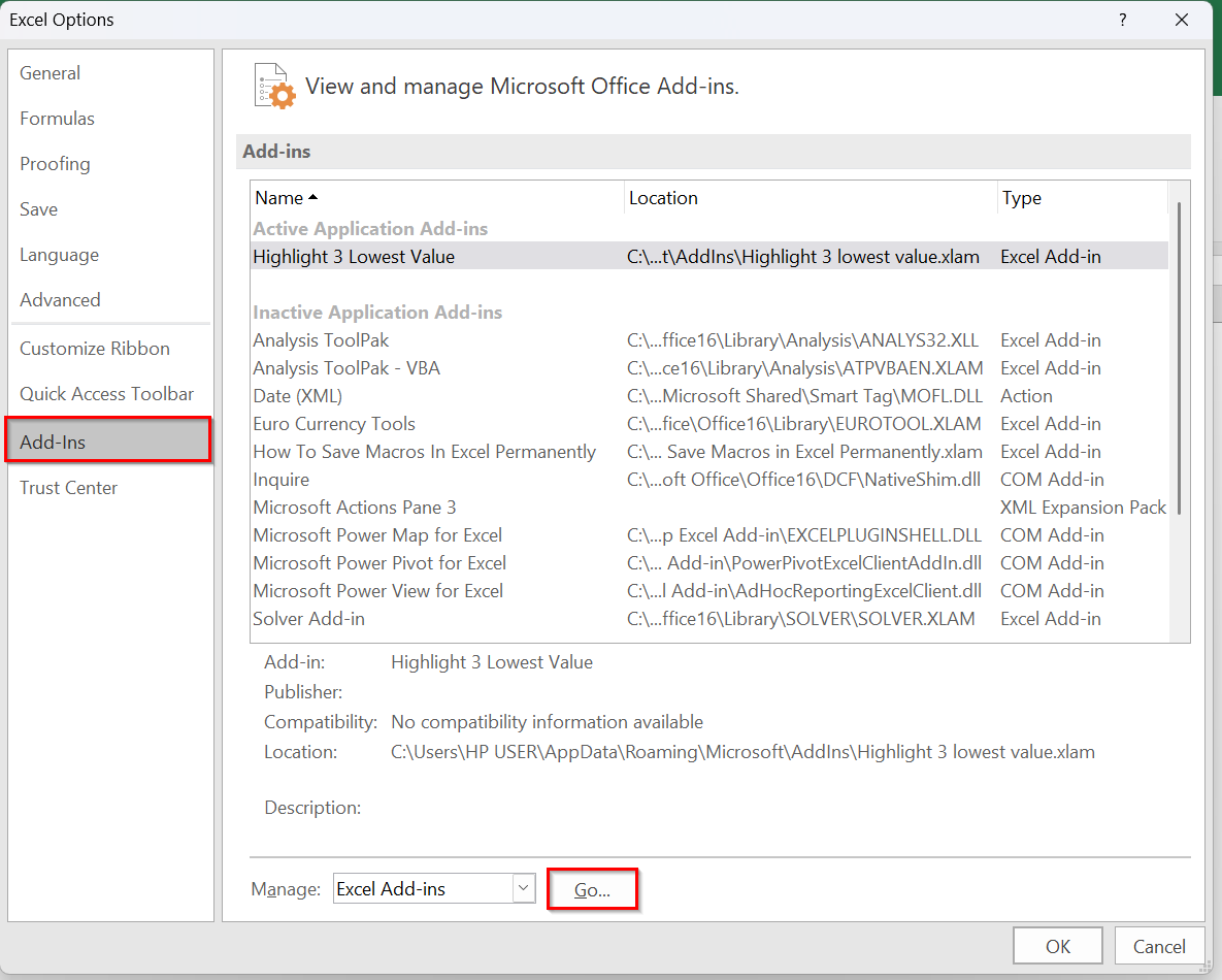 Disable Conflicting Add-ins or Personal Macro Workbook