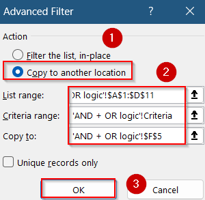 Set Up Criteria Range for Advanced Filter (AND / OR / Combined Logic)