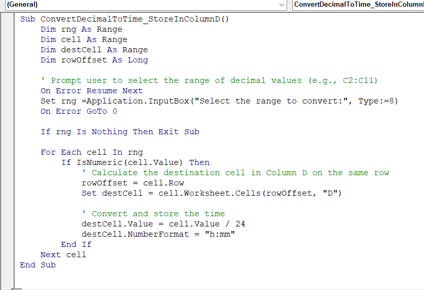 Running VBA Code For Bulk Conversion