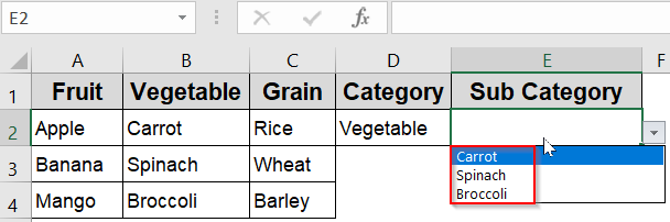 Create a Simple Dependent Drop‑Down List