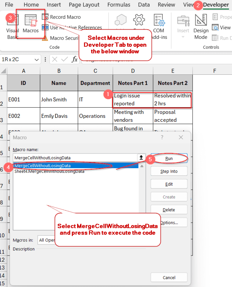How to Merge Cells Vertically Without Losing Data in Excel - Excel Insider