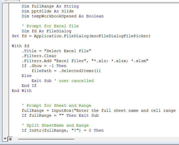 Automatically Updating PowerPoint From Excel Using VBA Macros