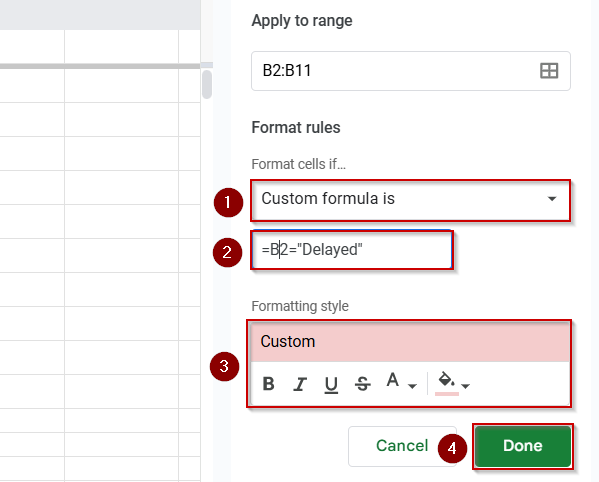 Implement Conditional Formatting and Helper Column for Color Detection