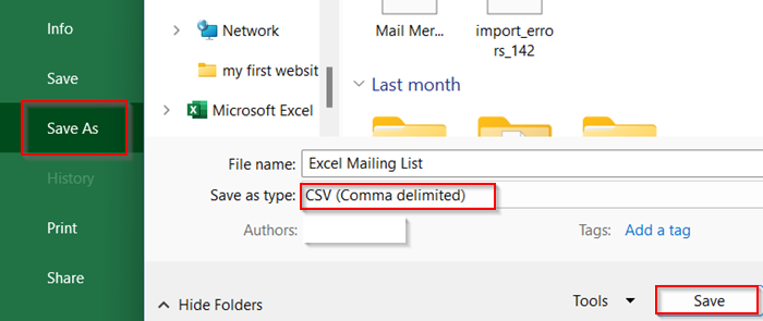 Export Excel Data to CSV and Use Email Marketing Platforms