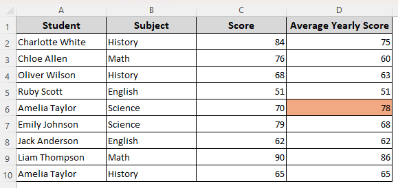 Applying the Less Than and Greater Than Operators Based on Another Cell Range
