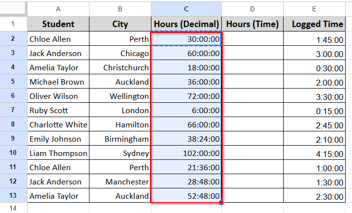 Conversion Between Decimal and Time
