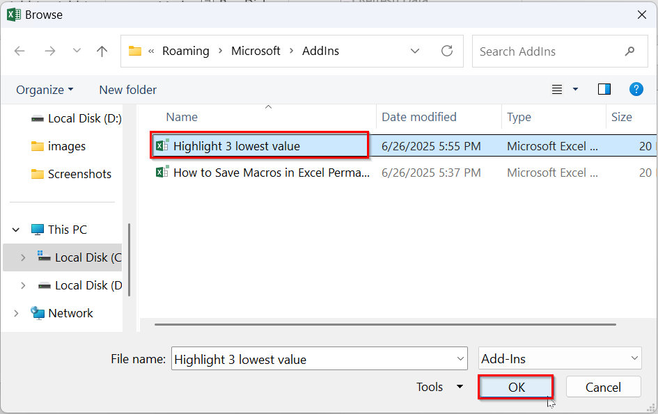 Save Macros Permanently As Excel Add-In (.xlam)