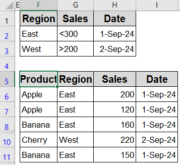 Set Up Criteria Range for Advanced Filter (AND / OR / Combined Logic)