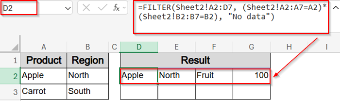 Pull All Matching Rows with FILTER Function (Excel 365)