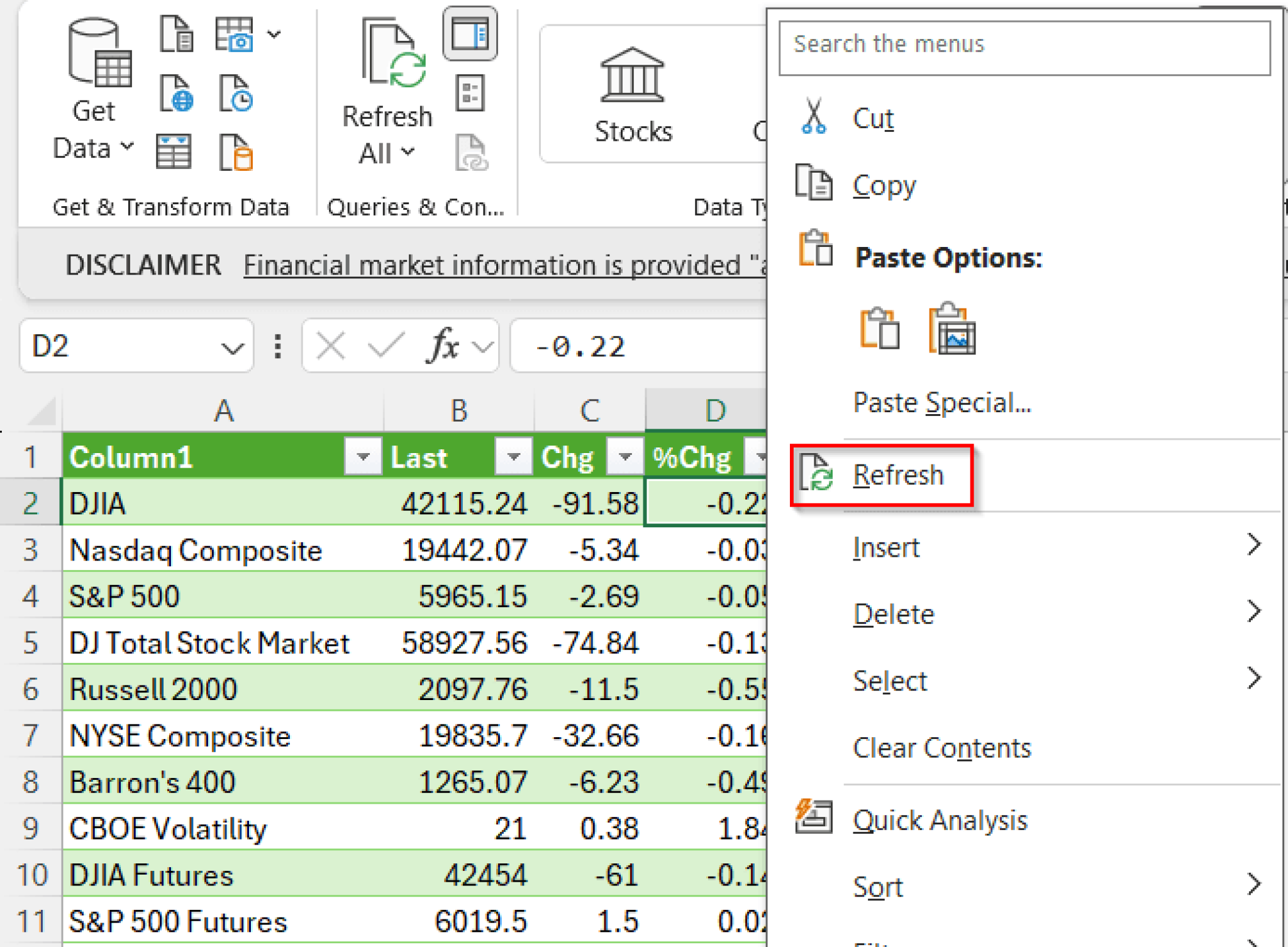 How to Get Live Stock Prices in Excel (4 Suitable Methods) - Excel Insider