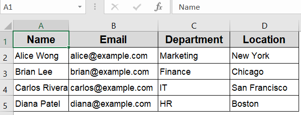 Open the Text File Directly in Excel