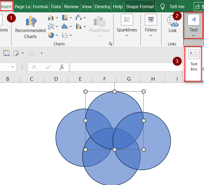 Create a Custom Venn Diagram Using Shapes Tool