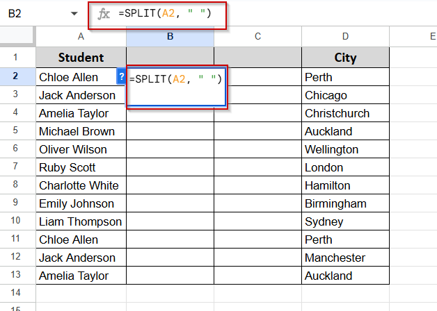 Use the SPLIT Function if You Want Dynamic Data Formatting