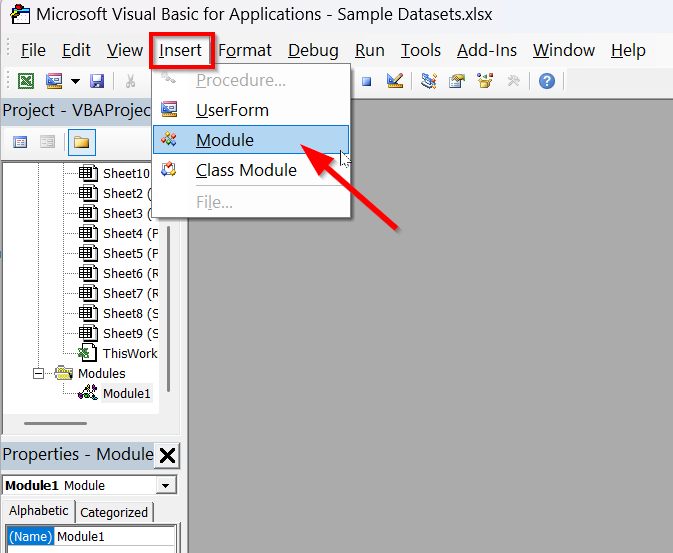 Split an Excel Sheet into Multiple Worksheets Based on Column using VBA Script
