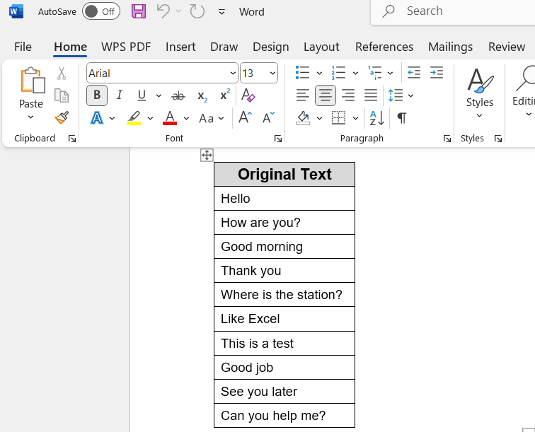 Convert Large Tables via Microsoft Word’s Translator (Offline Option)