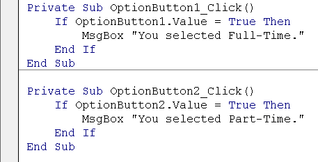 Combining Radio Button with ActiveX Controls