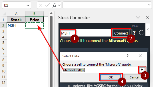 Making Use of the Stock Connector Add-In