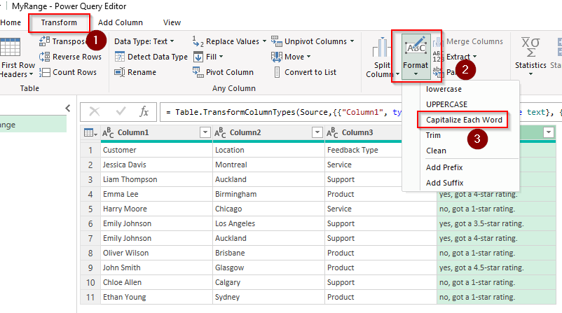 Make All the First Letters Capital with Power Query
