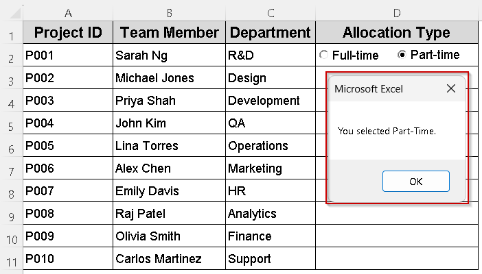 Combining Radio Button with ActiveX Controls