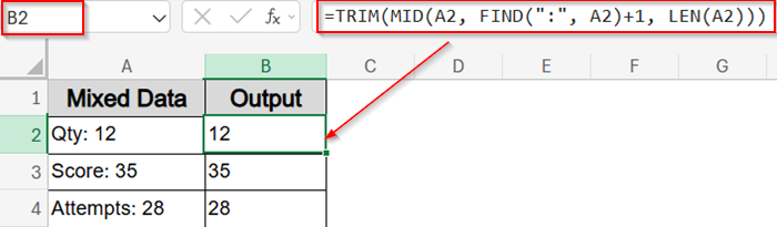 Extract Number in the Middle or Between Characters