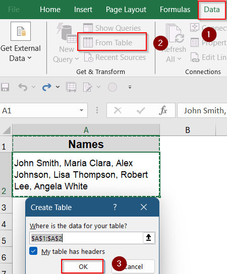 Utilize Power Query to Split a Cell into Rows